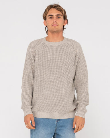 RUSTY Disposal Crew Neck Knit - Ecru