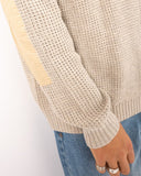 RUSTY Disposal Crew Neck Knit - Ecru