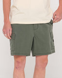 RUSTY Camper Elastic Hybrid Walkshort - Shadow Army