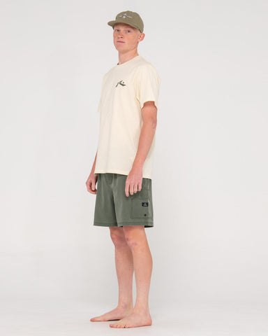 RUSTY Camper Elastic Hybrid Walkshort - Shadow Army