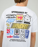 WNDRR SPONSORED BOX FIT TEE - White
