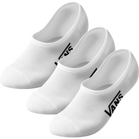 VANS Classic Super No Show Socks 3 Pack - White
