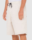 RUSTY WEAR EVA ELASTIC SHORTS - Oatmeal
