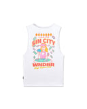 WNDRR Sin City Muscle Top - White