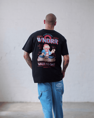WNDRR Vinyl Bar Box Fit Tee - Black