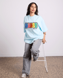 WNDRR Blissful Box Fit Tee - Baby Blue