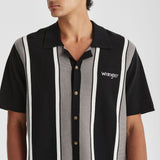 WRANGLER 902431 Dickie Stripe Shirt - Greyscale YA9