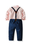 E-MALE 4 Piece Clothing Set - Navy/Peach