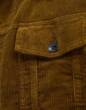 BRIXTON CABLE SHERPA LINED TRUCKER JACKET - Brass