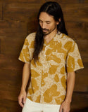BRIXTON BUNKER S/S WOVEN SHIRT - Off White/Medal Bronze