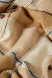 BRIXTON BOWERY L/S FLANNEL - Whitecap/Sand/Cyber Blue