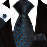 E-MALE Three Piece Tie, Hank + Cufflink Set