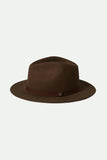 BRIXTON MESSER PACKABLE FEDORA - Dark Earth