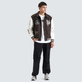 NENA AND PASADENA Facade Varsity Jacket - After Dark