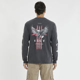 KISS CHACEY Last Chapter Heavy Relaxed Long Sleeve T-Shirt - Pigment Black