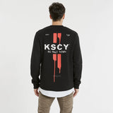 KISS CHACEY Oakwood Layered Jumper Jet Black
