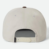BRIXTON Rhett Snapback Cap - Off White/Pinecone Brown