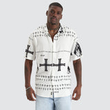 KISS CHACEY Omens Party Shirt- White/Black