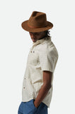 BRIXTON Messer Fedora Hat - Coffee