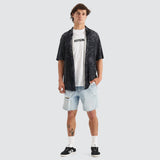 NENA AND PASADENA Selector Relaxed Short Sleeve Shirt - Black Print