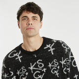 KISS CHACEY Sunset Relaxed Knit Jet Black