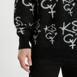 KISS CHACEY Sunset Relaxed Knit Jet Black