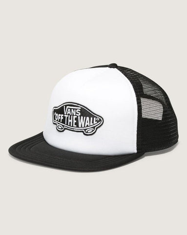 VANS Curved Bill Trucker Hat - Black/White