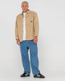 RUSTY Cobra Cord Overshirt - Light Fennel