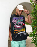 wndrr TARMAC VINTAGE MUSCLE TOP - Washed Black