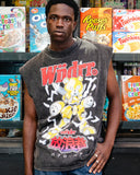 wndrr FINAL FORM VINTAGE MUSCLE TOP - Washed Black