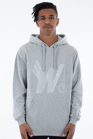 WNDRR FLIGHTS HOOD SWEAT - GREY MARLE