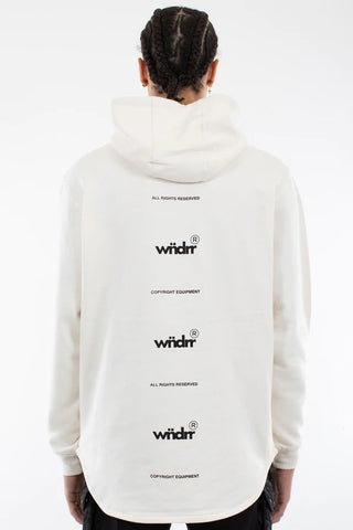 WNDRR Run It Curved Hem Hood Sweat