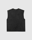 wndrr TARMAC VINTAGE MUSCLE TOP - Washed Black