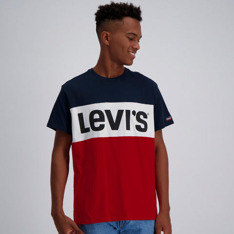 LEVI'S® COLORBLOCK TEE - PEACOAT
