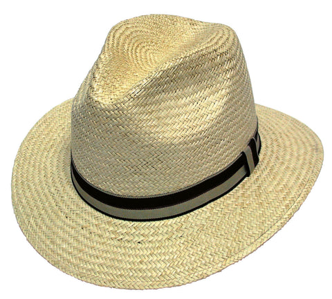Avenel 21079 PALM STRAW SAFARI WITH STRIPE BAND - Natural