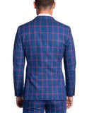Uberstone Tyson Navy Plaid Jacket