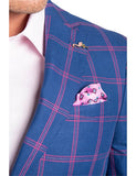 Uberstone Tyson Navy Plaid Jacket