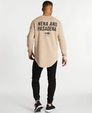 NENA AND PASADENA Unfaithful Dual Curved Sweater - Pigment Warm Taupe