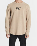 NENA AND PASADENA Unfaithful Dual Curved Sweater - Pigment Warm Taupe