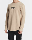 NENA AND PASADENA Unfaithful Dual Curved Sweater - Pigment Warm Taupe