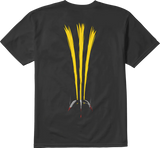 etnies WOLVERINE CLAW TEE - Black/Gold