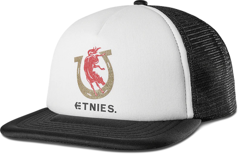 etnies COLT 45 TRUCKER HAT - White/Black