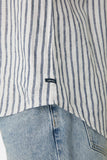 INDUSTRIE THE FELIZ SHIRT - White Navy