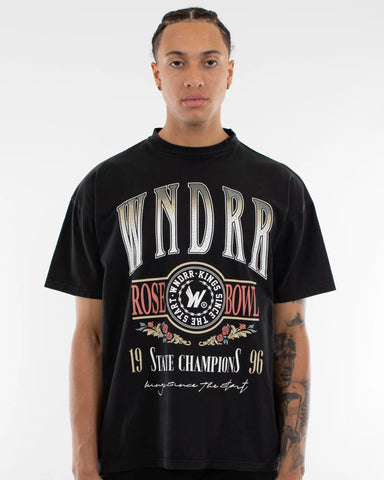 WNDRR Rose Bowl Vintage Tee - Washed Black
