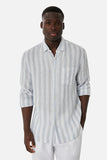 INDUSTRIE THE CAPPELLO LS SHIRT - Chambray/White