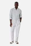 INDUSTRIE THE CAPPELLO LS SHIRT - Chambray/White