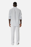 INDUSTRIE THE CAPPELLO LS SHIRT - Chambray/White