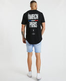 Americain Boston Dual Curved Tee - Jet Black