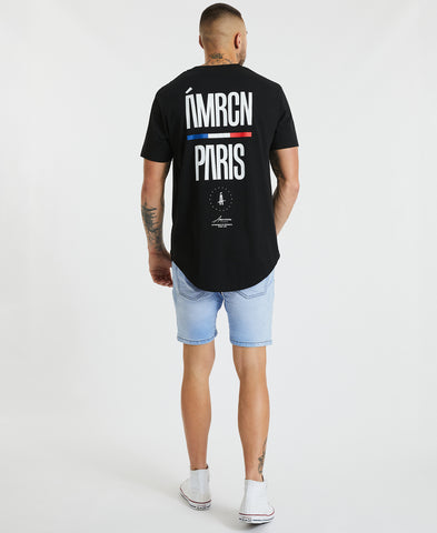 Americain Boston Dual Curved Tee - Jet Black