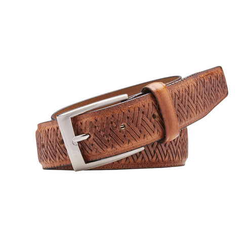 BUCKLE CABANA 5552 35MM FULL GRAIN NATURAL LEATHER BELT